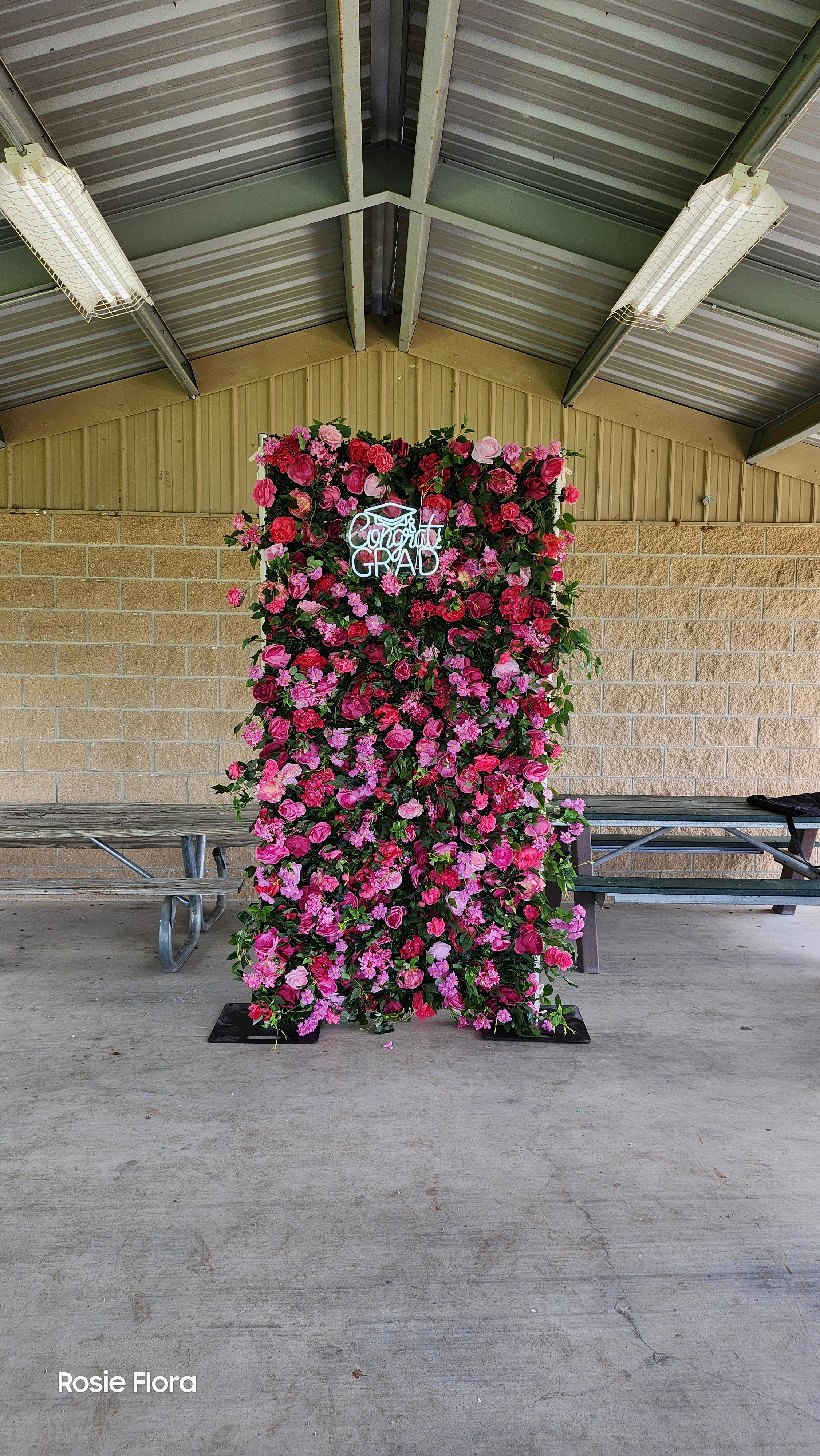 Isabel flower wall 8ft x 4ft