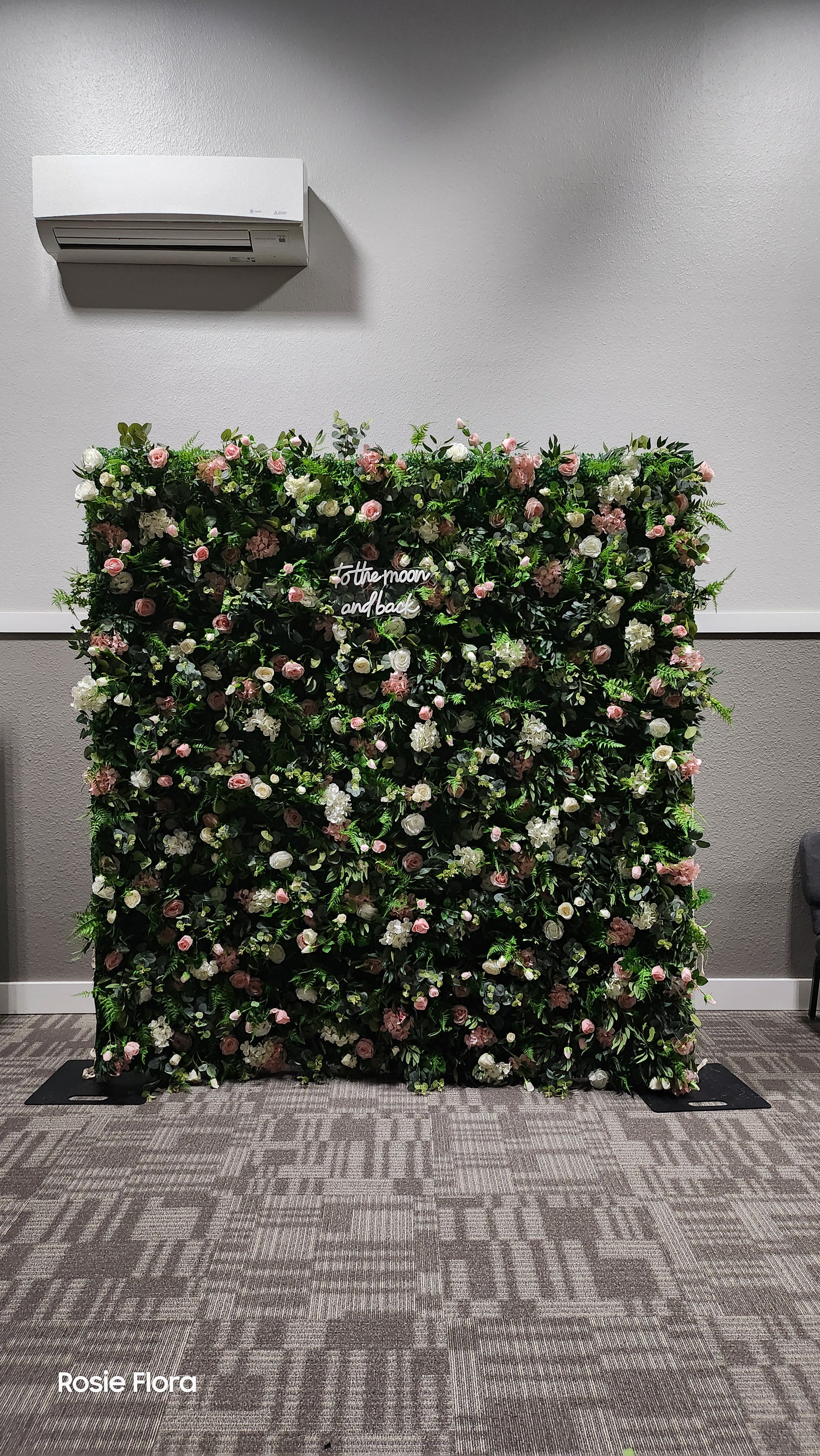 Anna  Flower wall 8ftx4ft