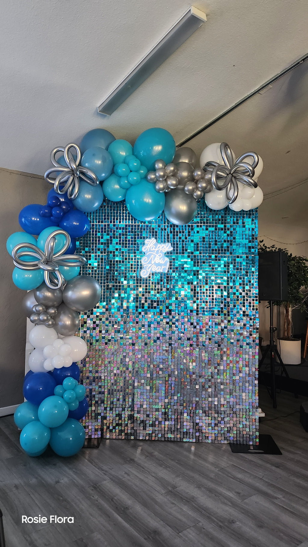 Gradient 7ft tall x 6ft wide Shimmer wall