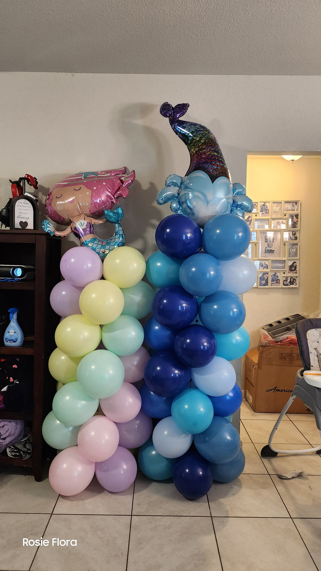 7 ft balloon column