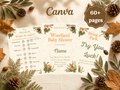 Woodland baby shower printable bundle