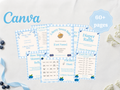 Berry Sweet blueberry baby shower printable bundle
