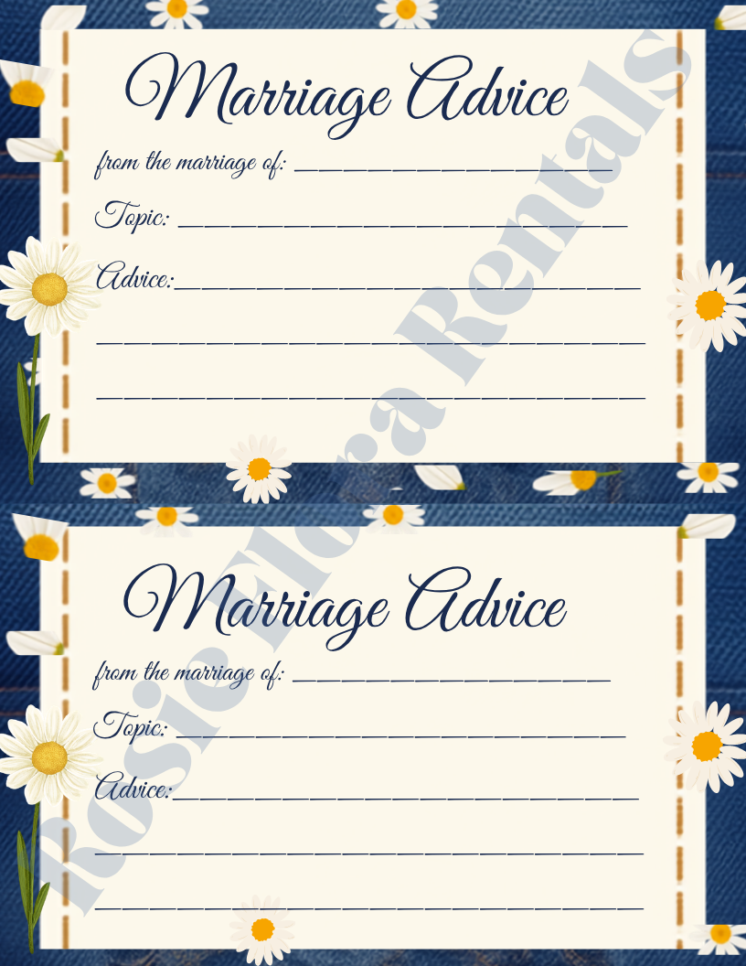 Denim & Daisy Bridal Shower Template Bundle | Editable Canva Printable Kit