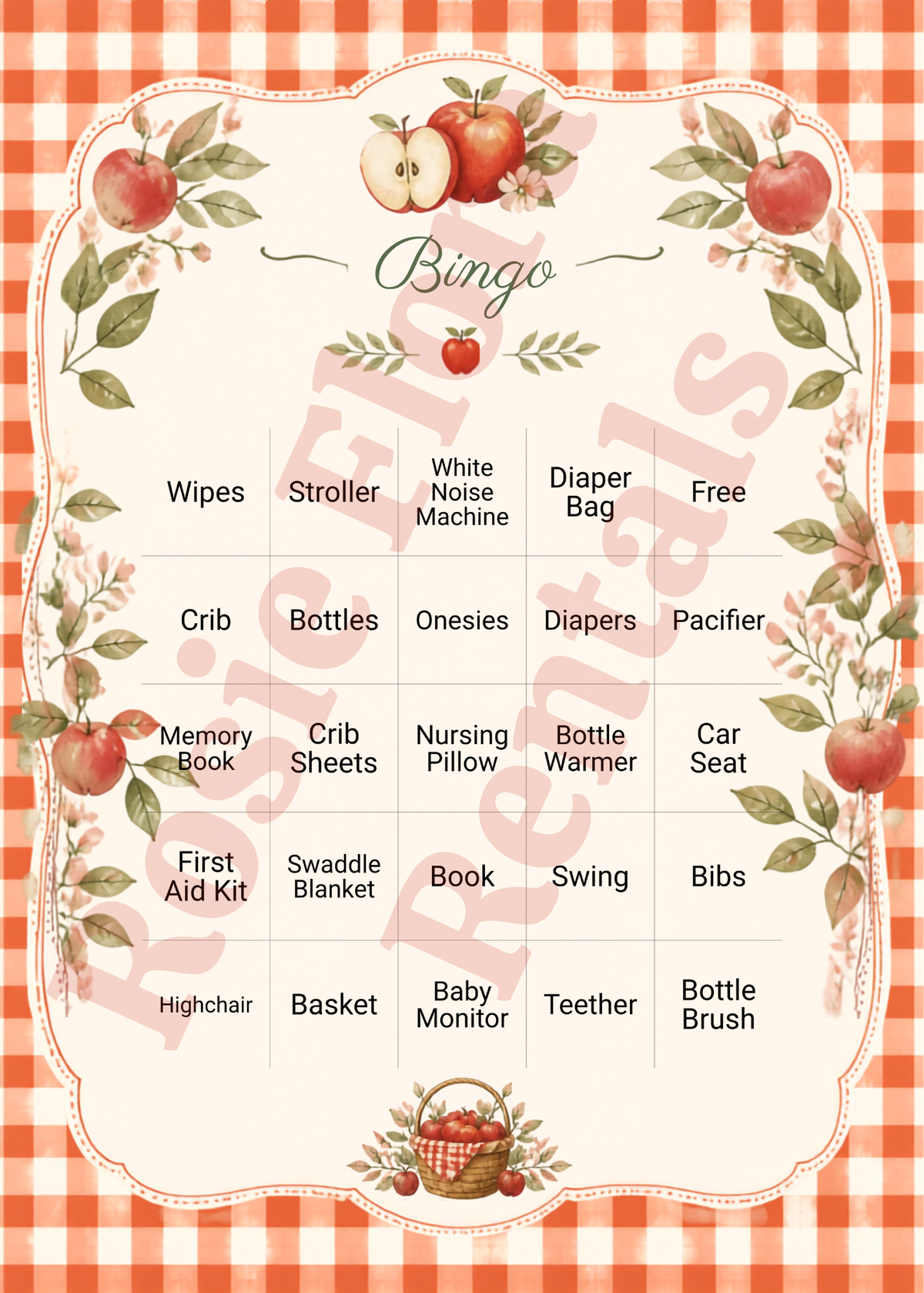 Apple of My Eye Baby Shower Decorations Bundle | Printable Apple Theme Baby Shower Signs & Games