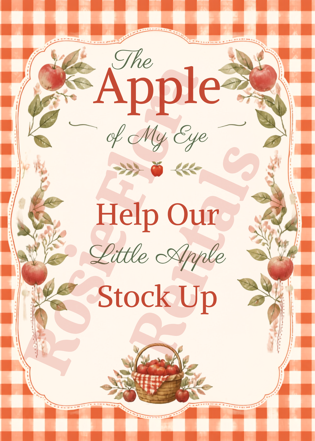 Apple of My Eye Baby Shower Decorations Bundle | Printable Apple Theme Baby Shower Signs & Games