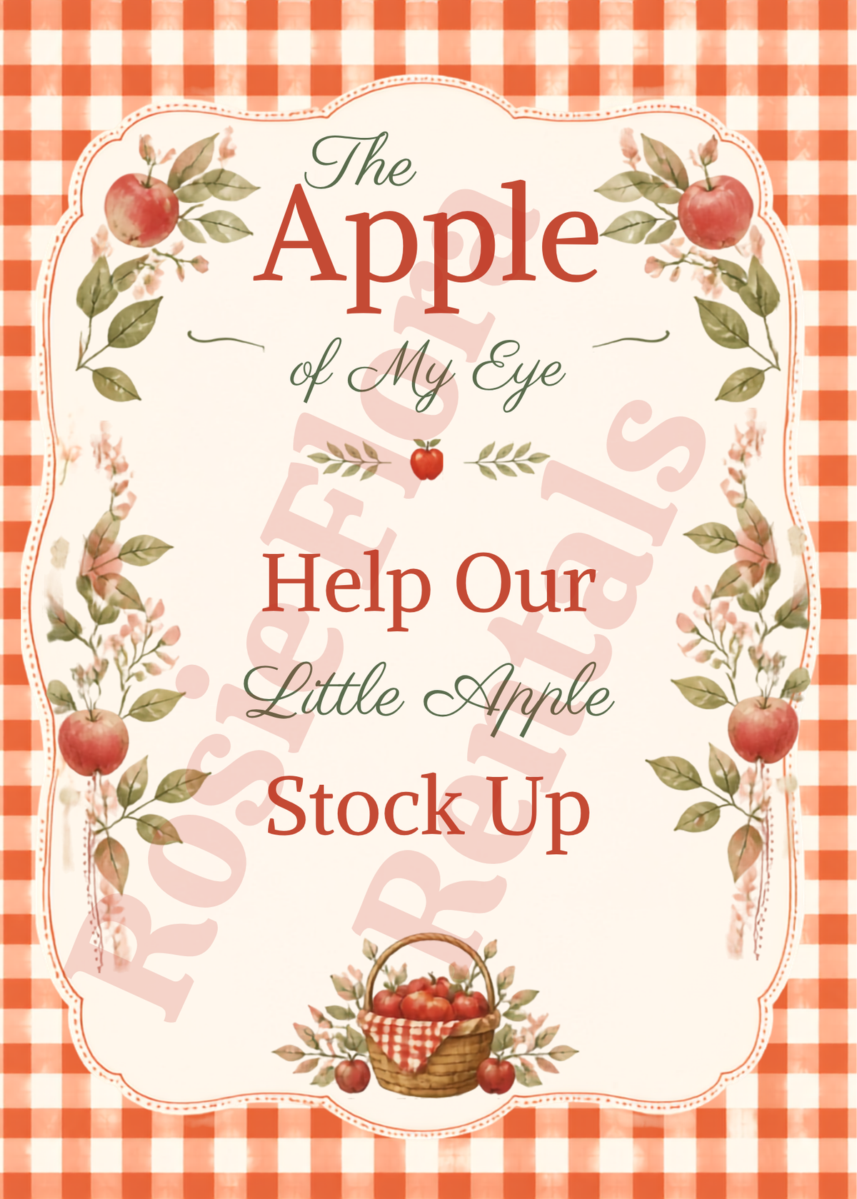 Apple of My Eye Baby Shower Decorations Bundle | Printable Apple Theme Baby Shower Signs & Games
