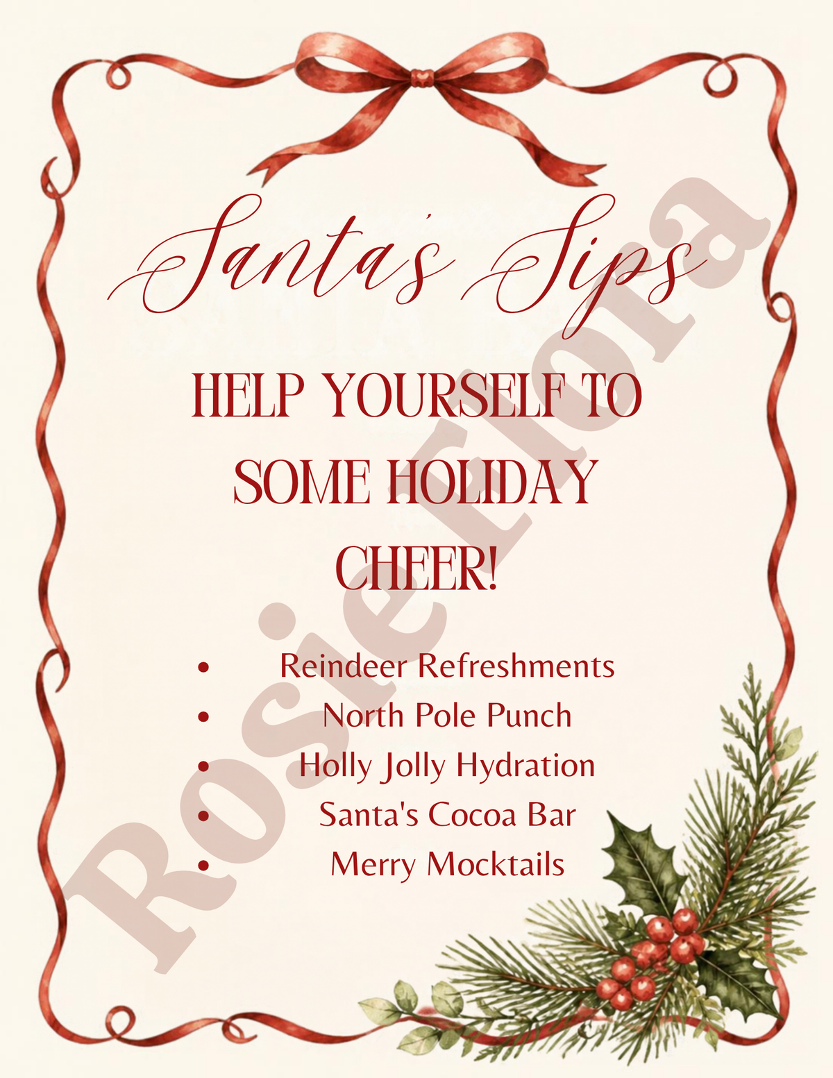 Santa Baby Baby Shower Bundle Printable | Christmas Baby Shower Games, Signs & Planner | Editable Holiday Baby Shower Template