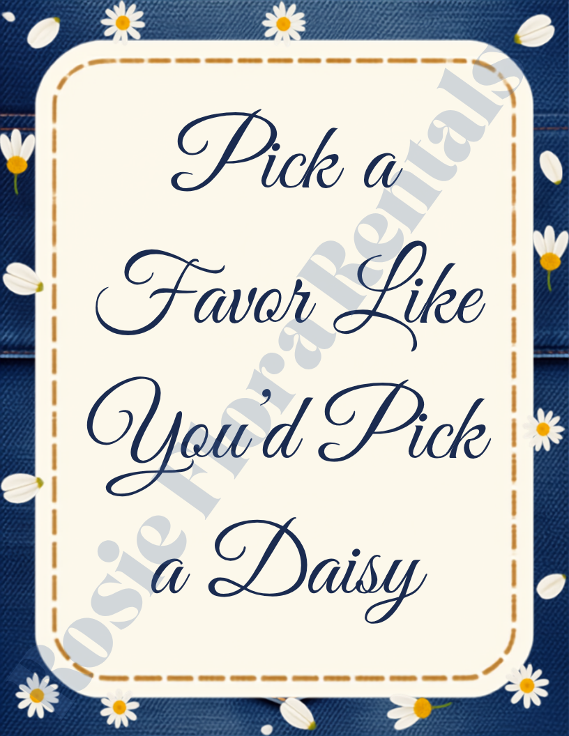 Denim & Daisy Bridal Shower Template Bundle | Editable Canva Printable Kit