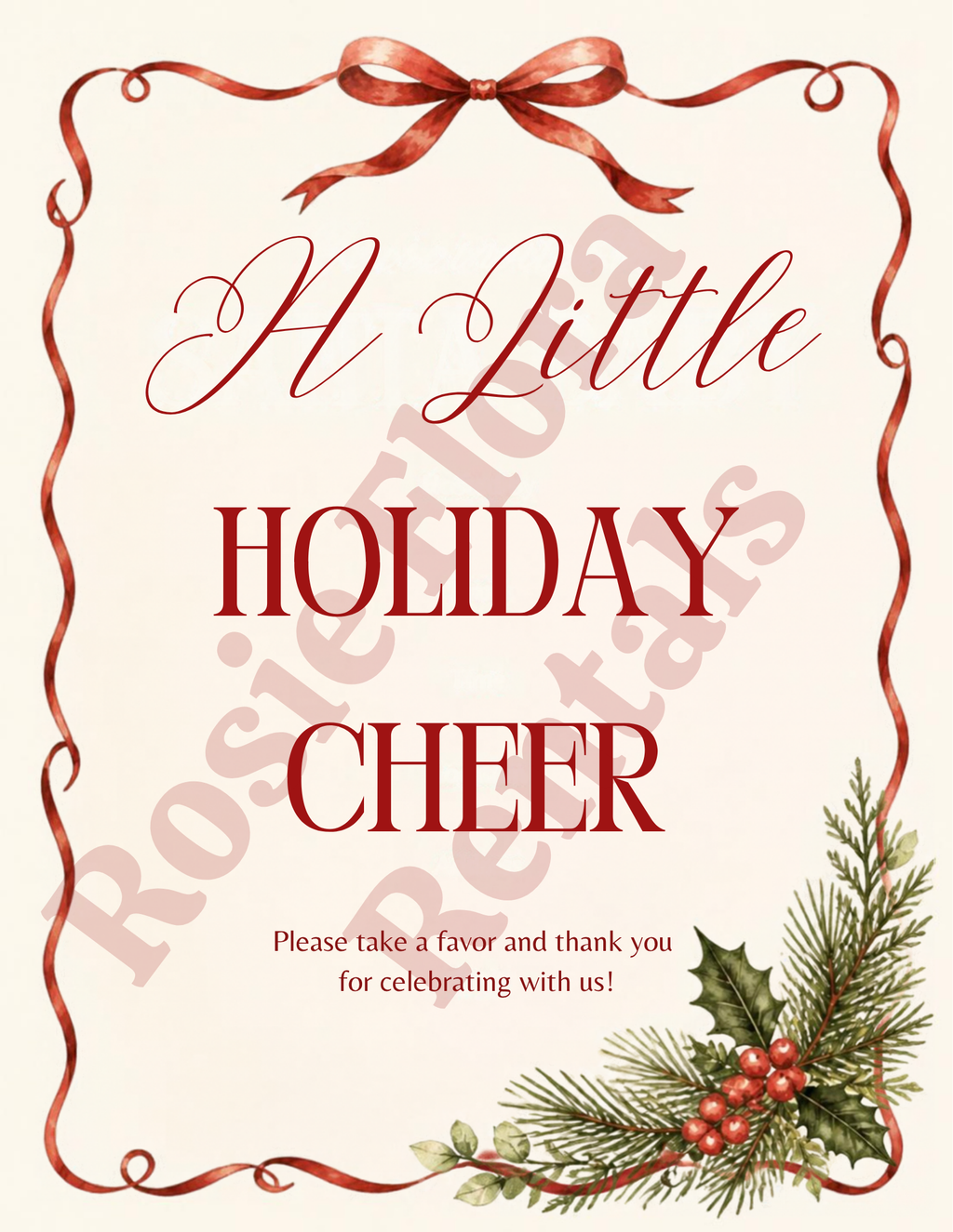 Christmas Bridal Shower Games & Decorations Bundle | 68-Page Printable Party Pack