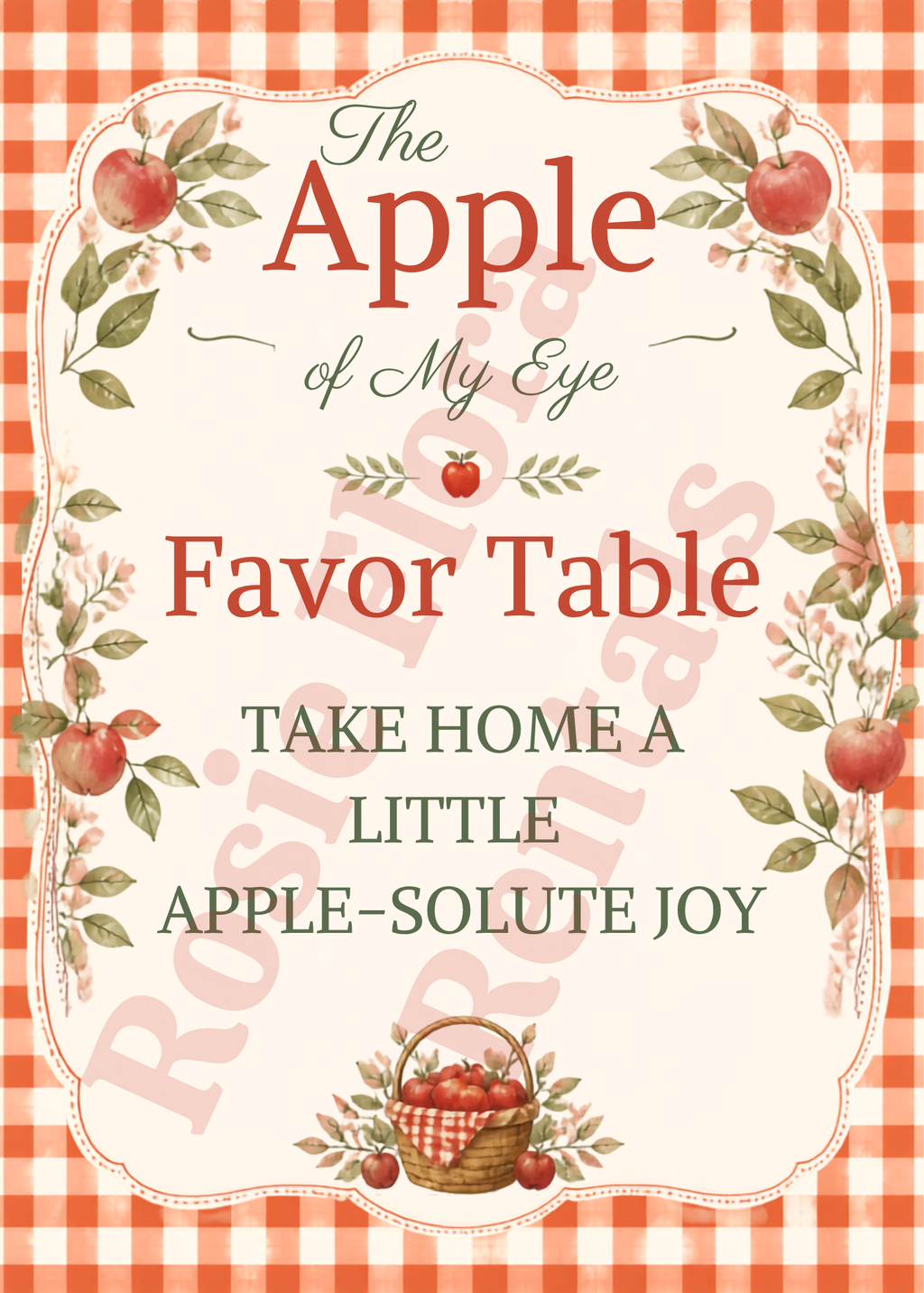 Apple of My Eye Baby Shower Decorations Bundle | Printable Apple Theme Baby Shower Signs & Games