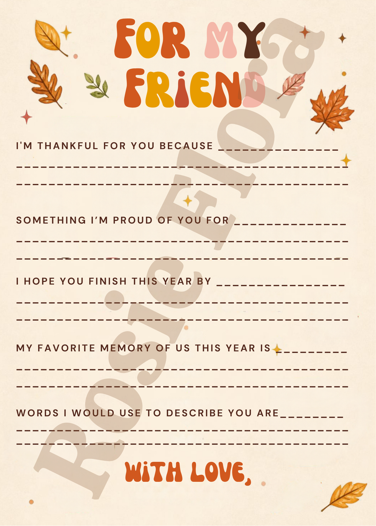 Flannel & Friends Friendsgiving Party Bundle | Editable Canva Template