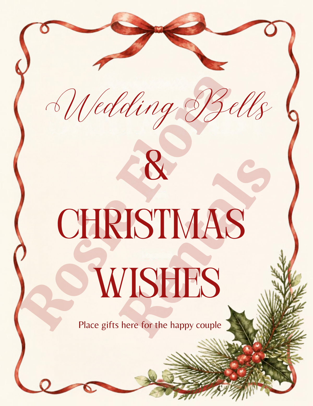 Christmas Bridal Shower Games & Decorations Bundle | 68-Page Printable Party Pack