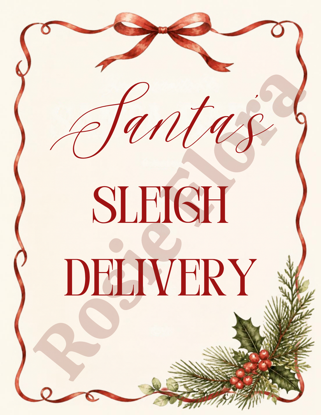 Santa Baby Baby Shower Bundle Printable | Christmas Baby Shower Games, Signs & Planner | Editable Holiday Baby Shower Template