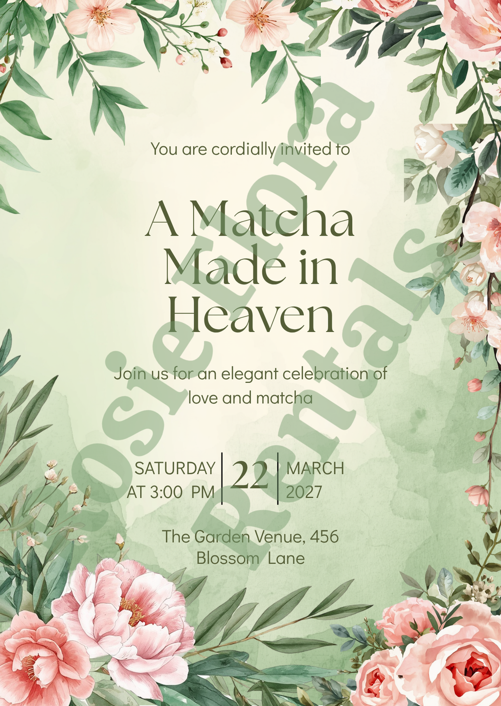 Christian Bridal Shower Bundle | Matcha Made in Heaven | 61-Page Editable Canva Template