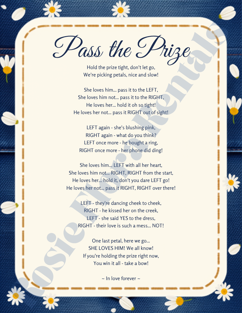 Denim & Daisy Bridal Shower Template Bundle | Editable Canva Printable Kit