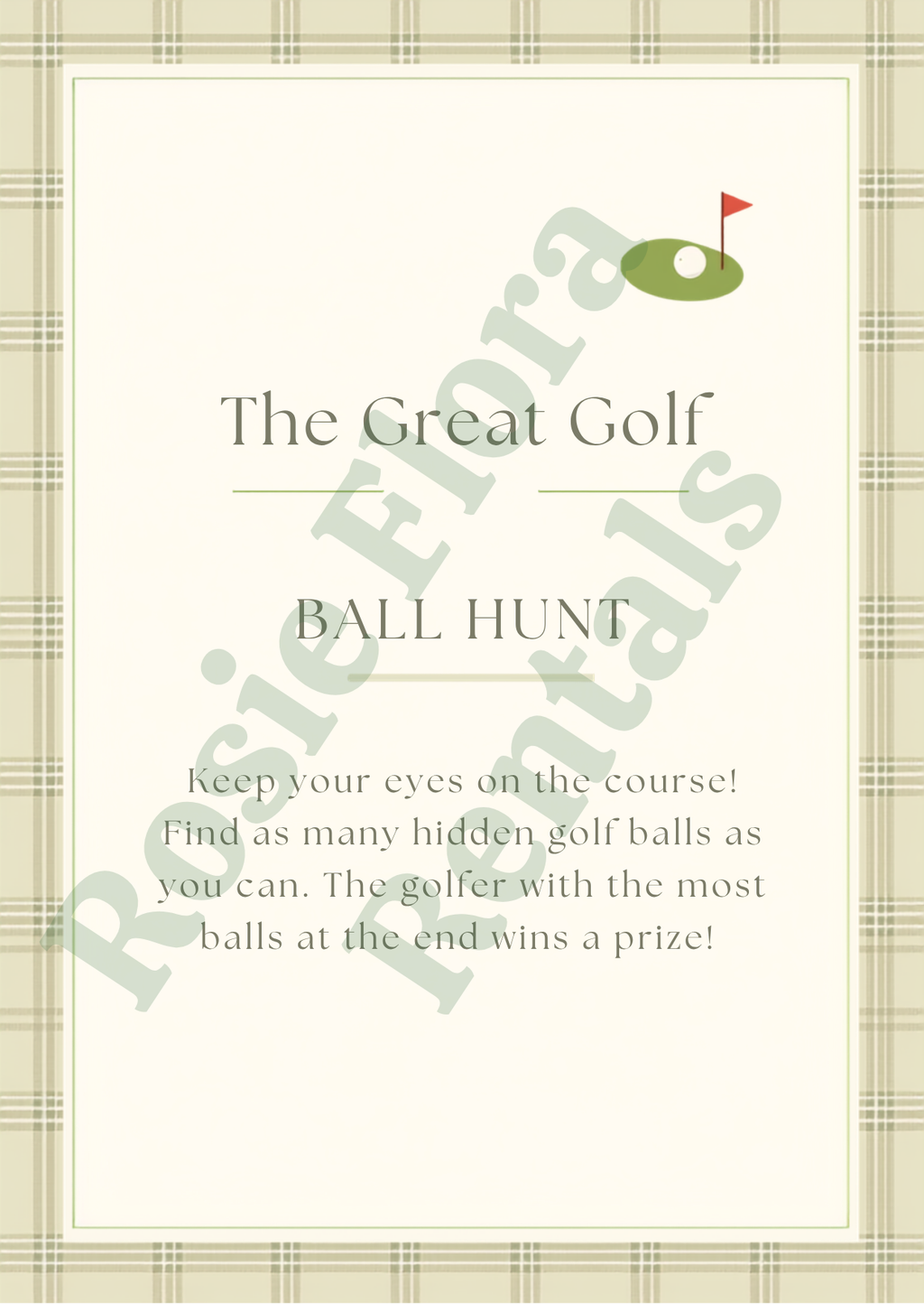 Golf Baby Shower Bundle Printable | Hole in One Baby Shower Games, Signs, Invitation & Decorations