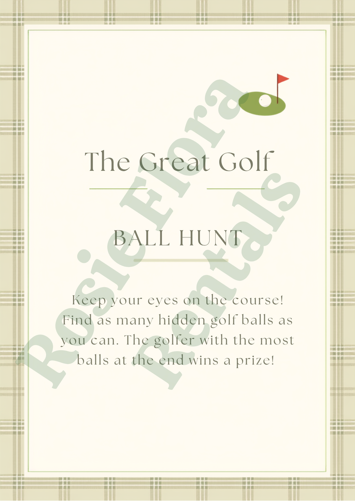 Golf Baby Shower Bundle Printable | Hole in One Baby Shower Games, Signs, Invitation & Decorations