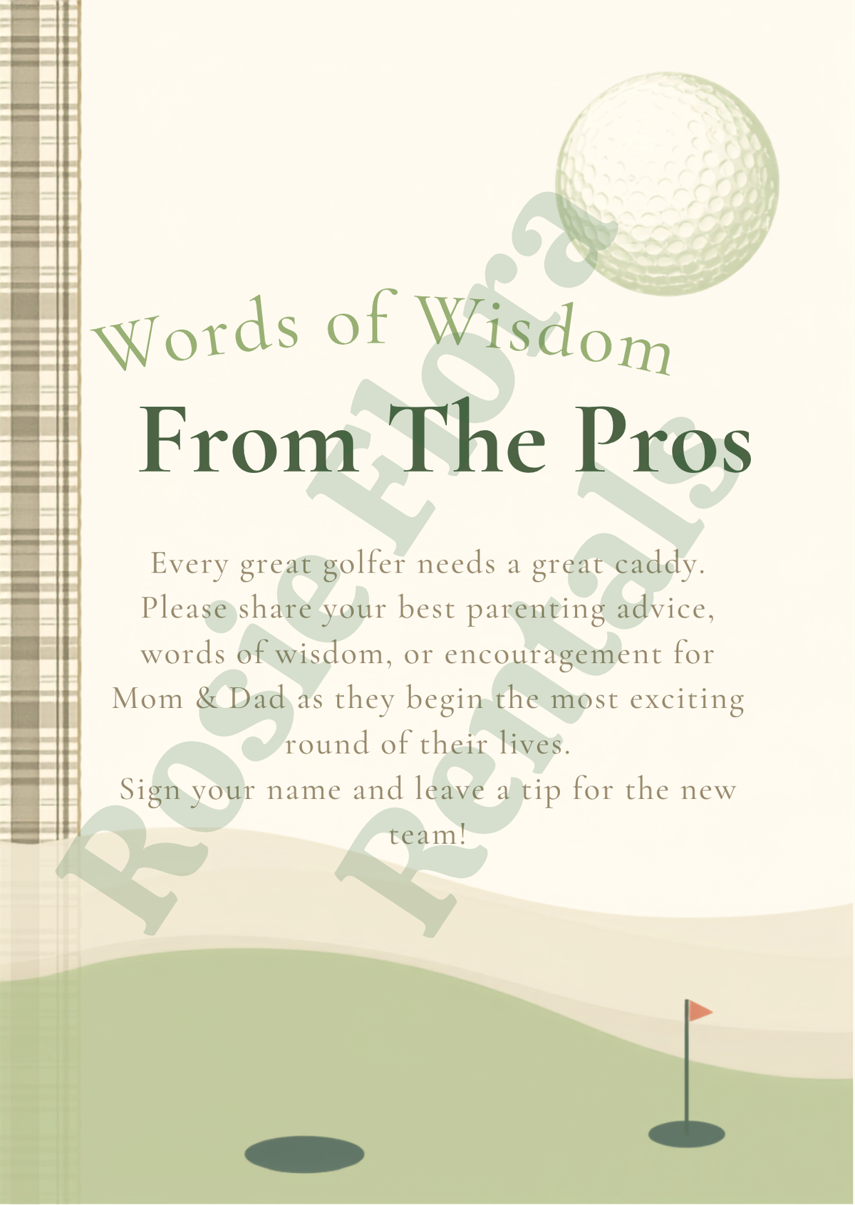 Golf Baby Shower Bundle Printable | Hole in One Baby Shower Games, Signs, Invitation & Decorations