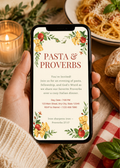 Pasta & Proverbs Ladies Night Bundle | Women's Ministry Games & Invitation | Editable Canva Template