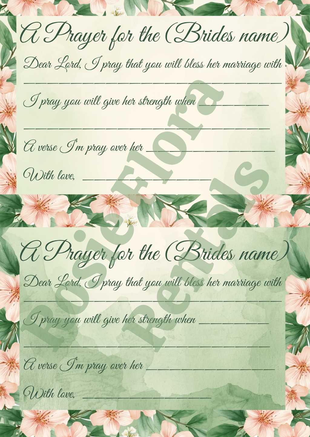Christian Bridal Shower Bundle | Matcha Made in Heaven | 61-Page Editable Canva Template