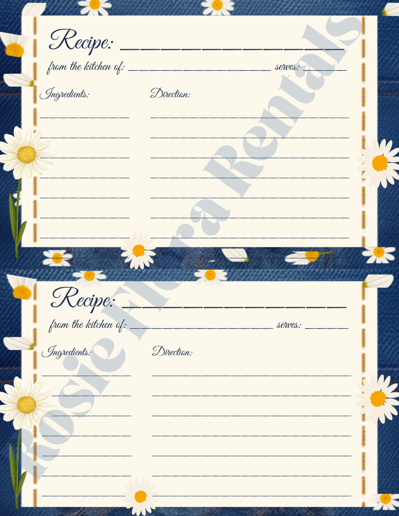 Denim & Daisy Bridal Shower Template Bundle | Editable Canva Printable Kit