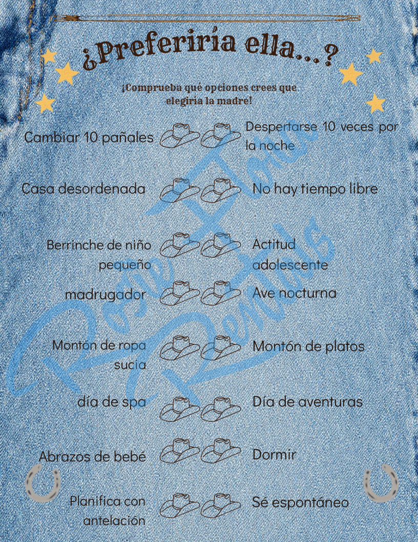 Un Vaquero — Plantilla Editable para Baby Shower de Vaquero (Descarga Digital)