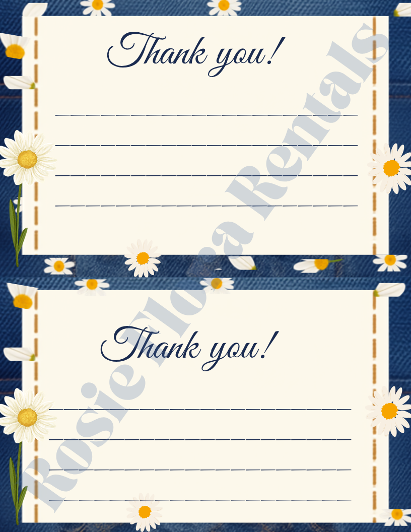 Denim & Daisy Bridal Shower Template Bundle | Editable Canva Printable Kit