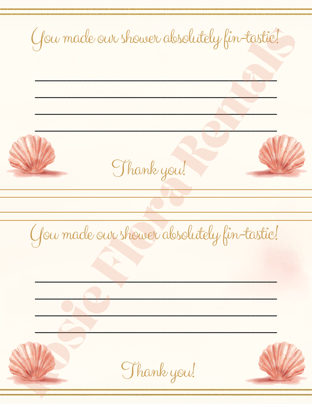 Sea You Soon Baby Shower Template Bundle | Seashell Canva Printable Kit