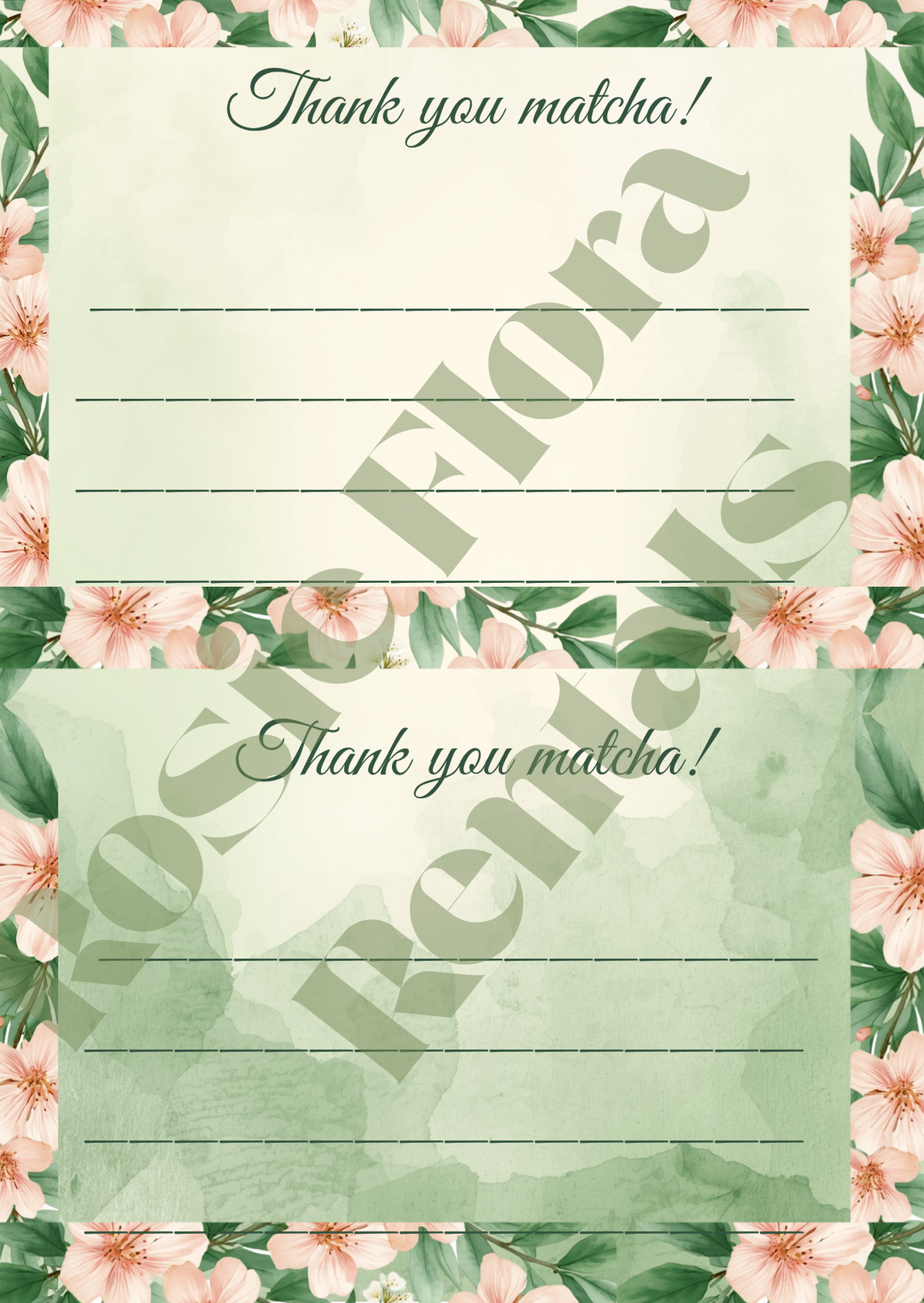 Matcha Made in Heaven Bridal Shower Template Bundle | Editable Canva Printable Kit
