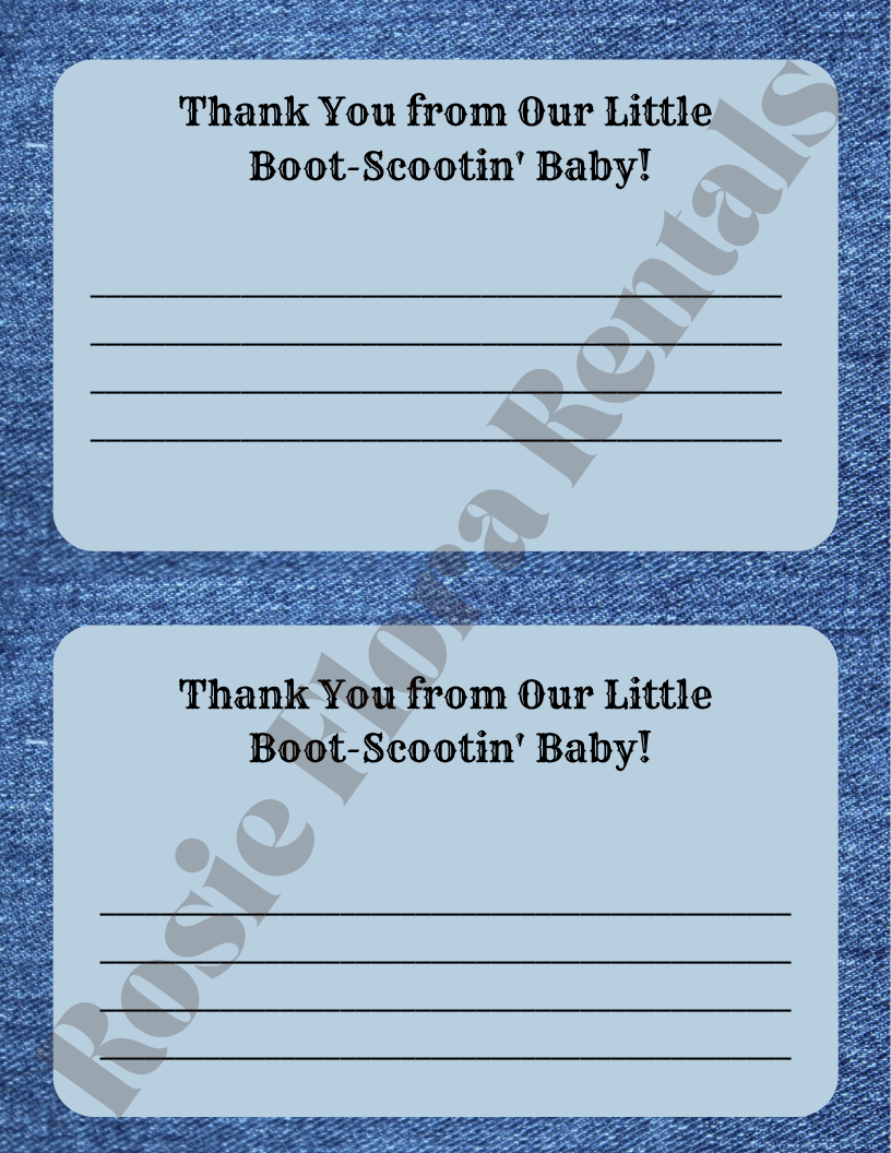 A Little Cowboy Is On The Way Baby Shower Template Bundle | Canva Printable Kit