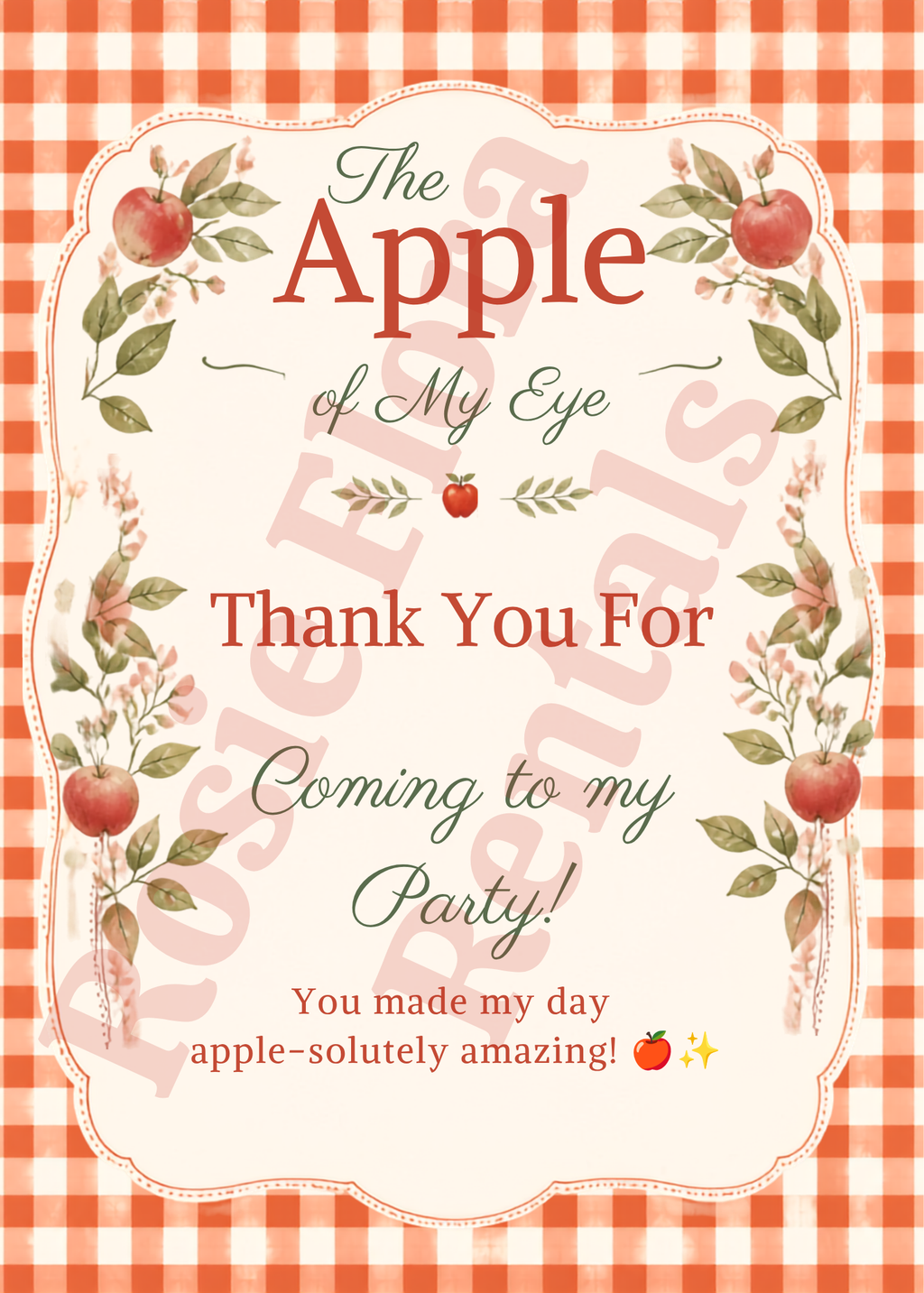 Apple of My Eye Baby Shower Decorations Bundle | Printable Apple Theme Baby Shower Signs & Games