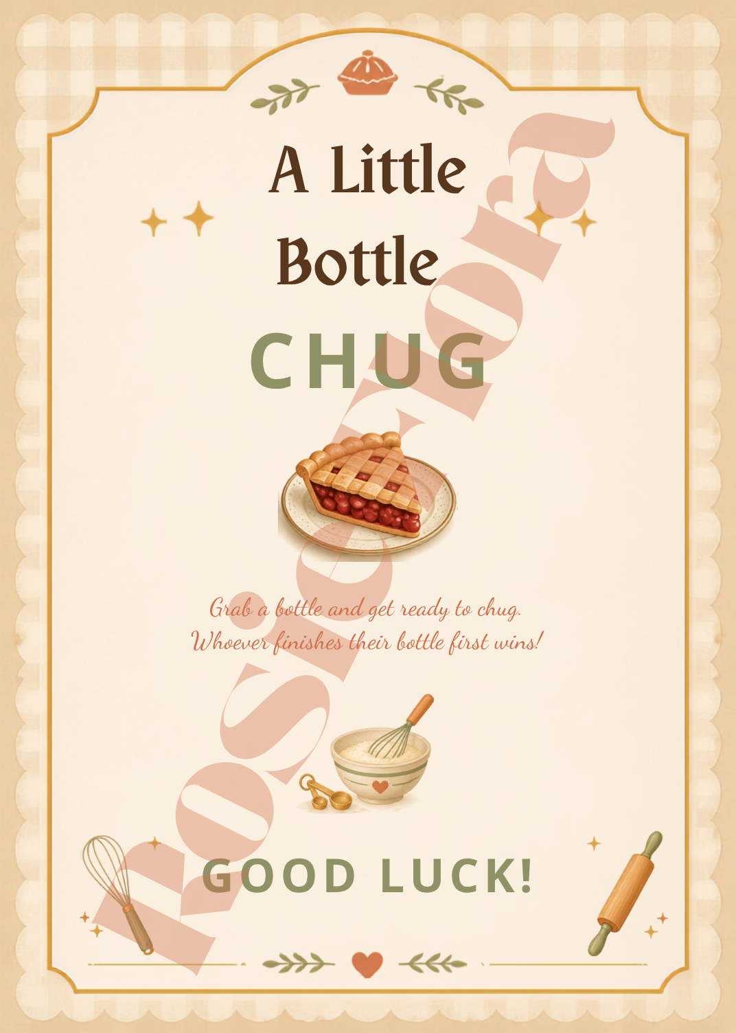 A Cutie Pie Is On The Way Baby Shower Template Bundle | Pie-Themed Canva Printable Kit