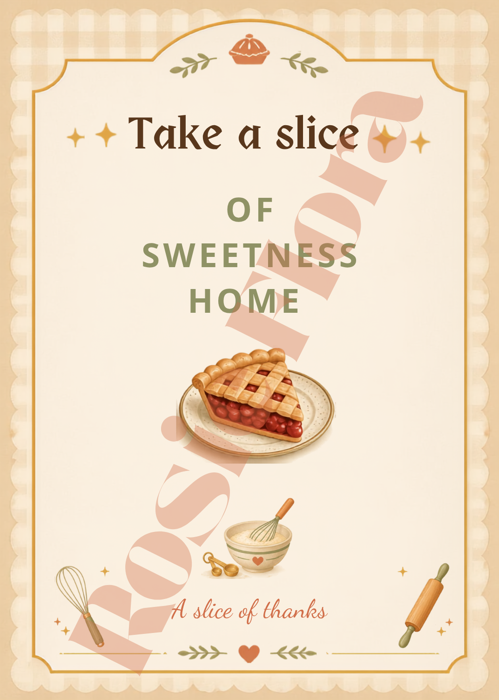 A Cutie Pie Is On The Way Baby Shower Template Bundle | Pie-Themed Canva Printable Kit