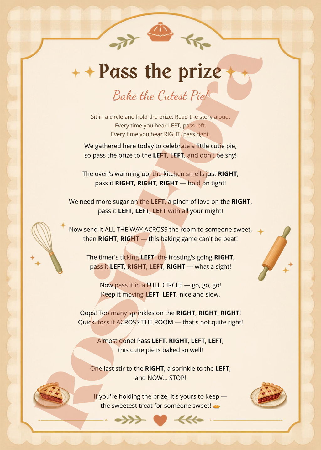 A Cutie Pie Is On The Way Baby Shower Template Bundle | Pie-Themed Canva Printable Kit