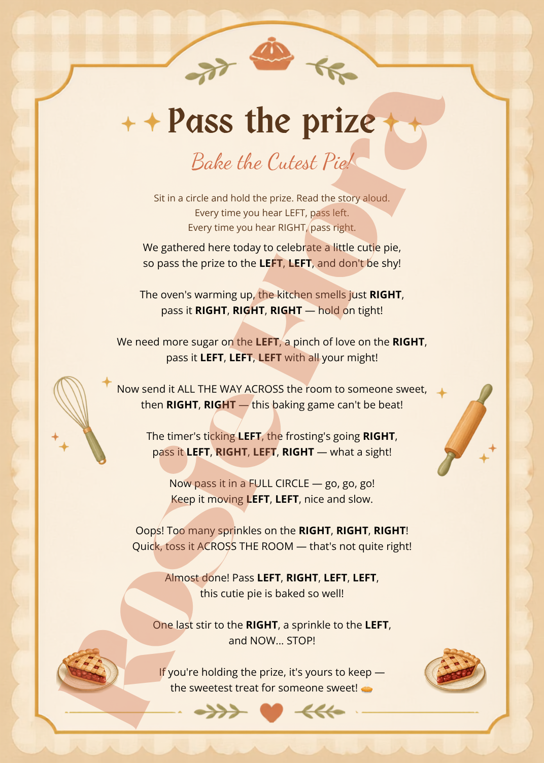 A Cutie Pie Is On The Way Baby Shower Template Bundle | Pie-Themed Canva Printable Kit