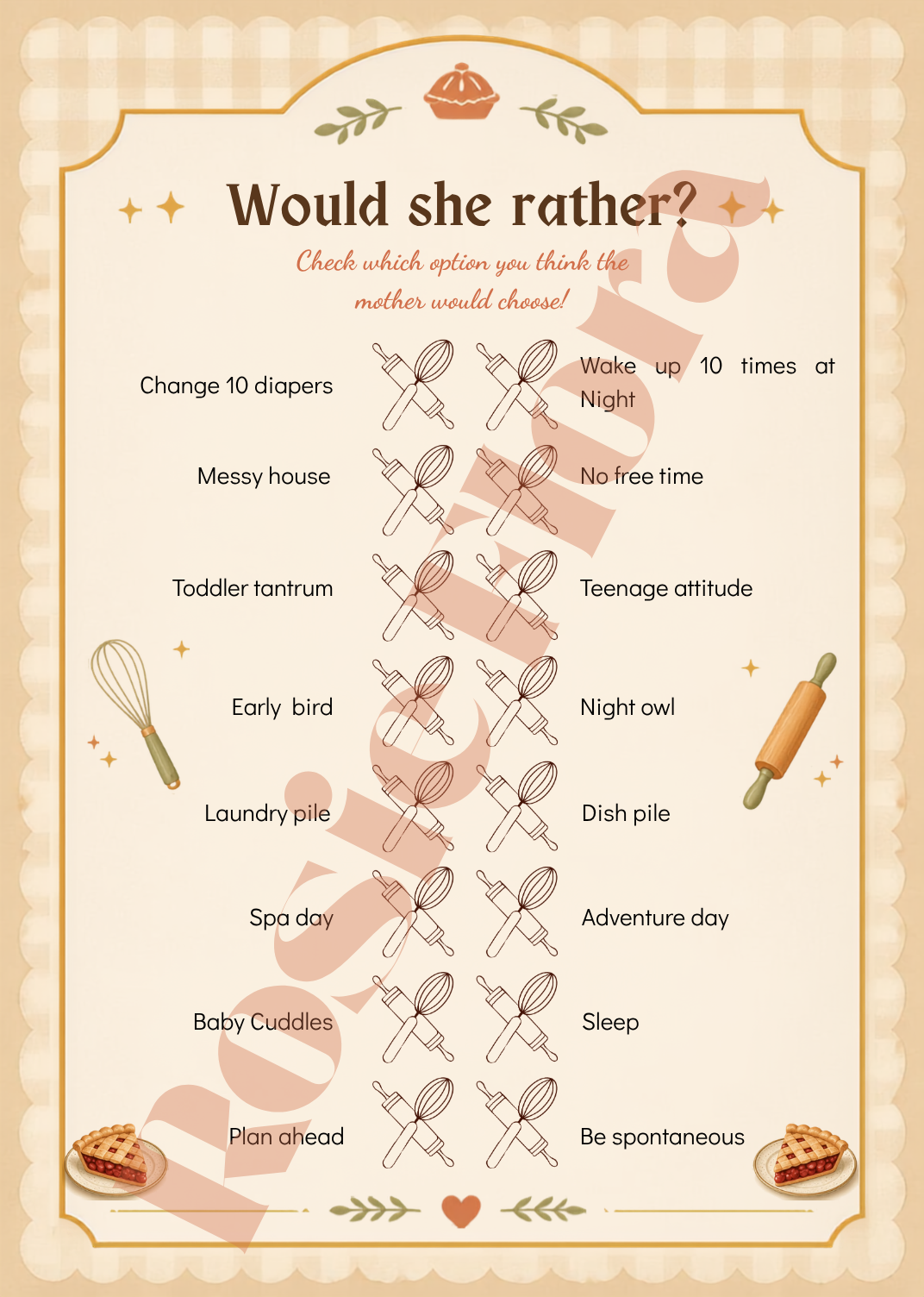 A Cutie Pie Is On The Way Baby Shower Template Bundle | Pie-Themed Canva Printable Kit