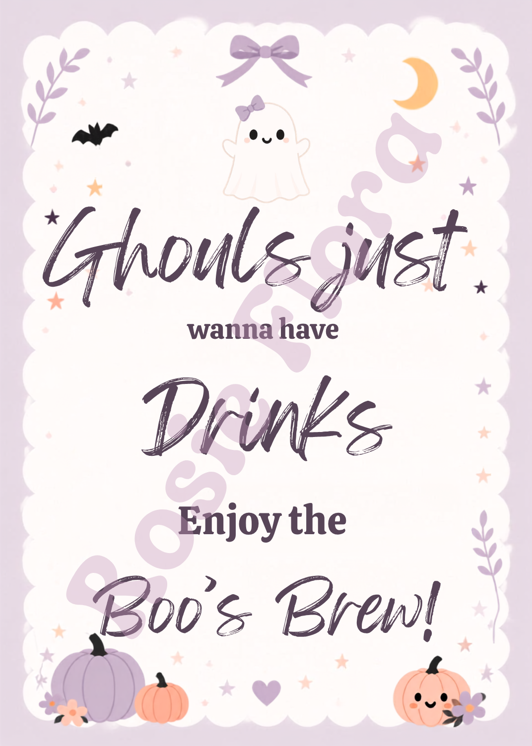 Boo Baby Shower Bundle | Halloween Baby Shower Games, Signs & Invitation | Editable Canva Template