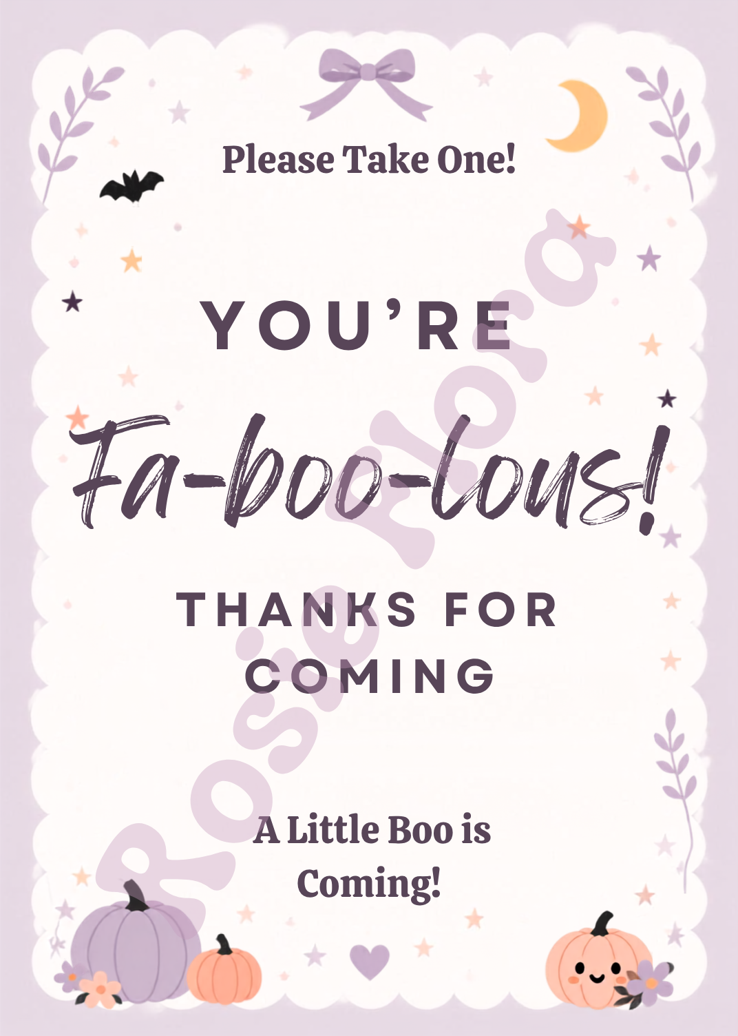 Boo Baby Shower Bundle | Halloween Baby Shower Games, Signs & Invitation | Editable Canva Template