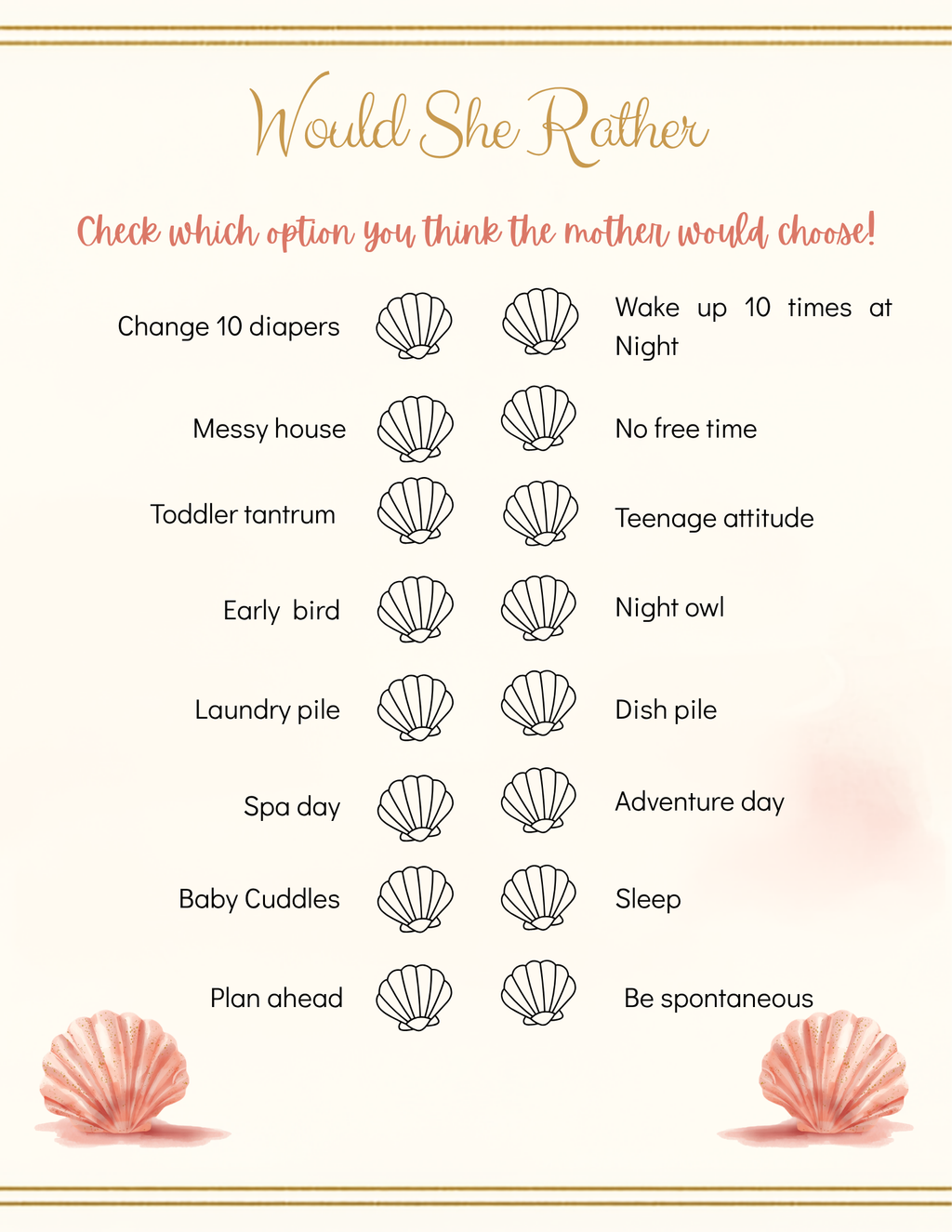 Sea You Soon Baby Shower Template Bundle | Seashell Canva Printable Kit