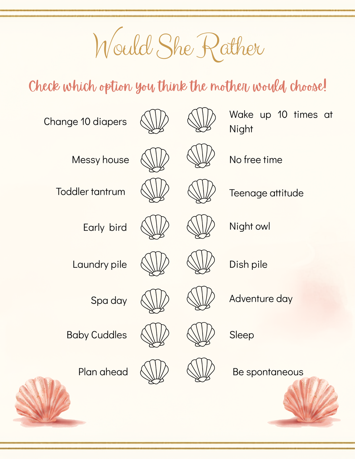 Sea You Soon Baby Shower Template Bundle | Seashell Canva Printable Kit