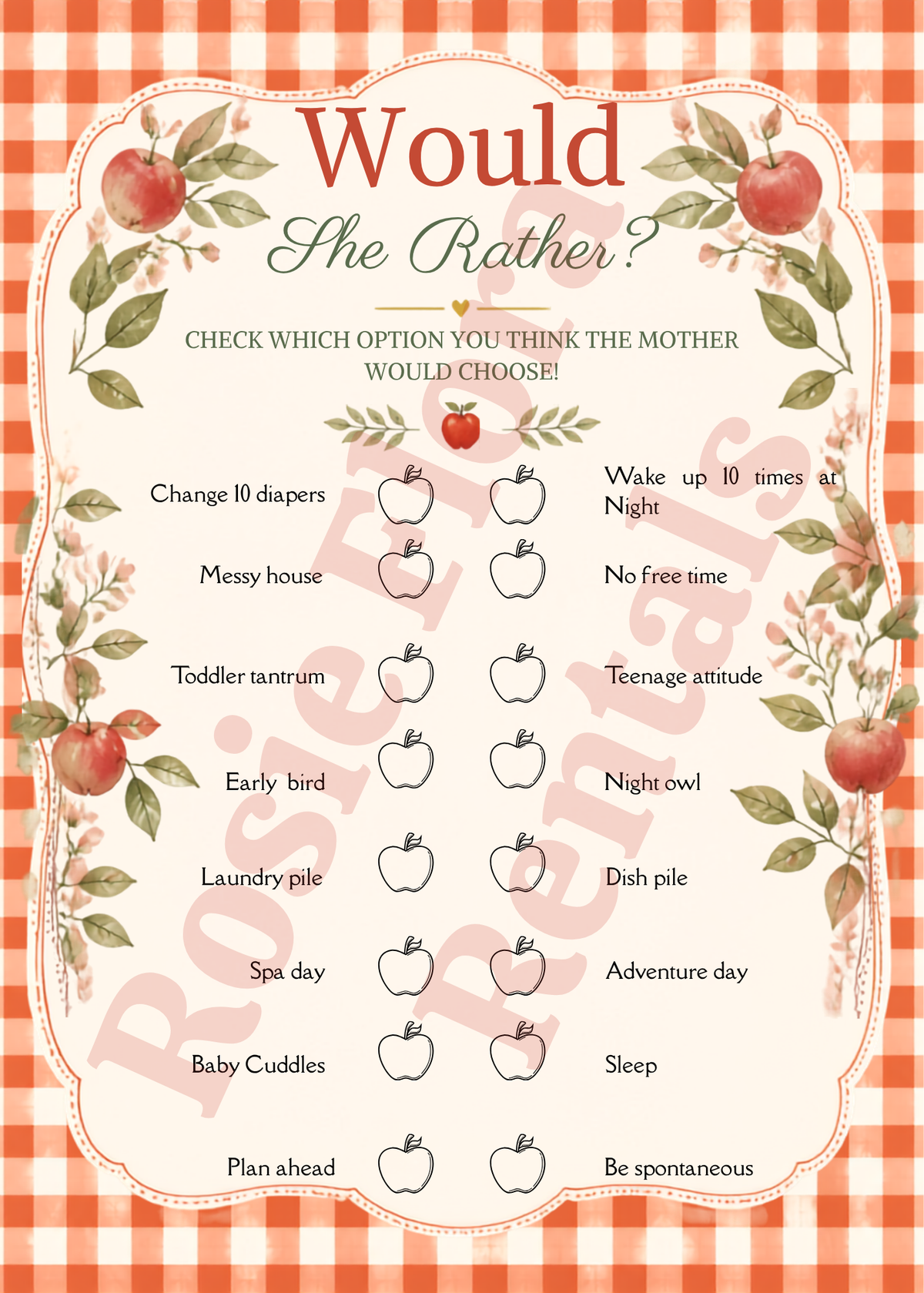 Apple of My Eye Baby Shower Decorations Bundle | Printable Apple Theme Baby Shower Signs & Games