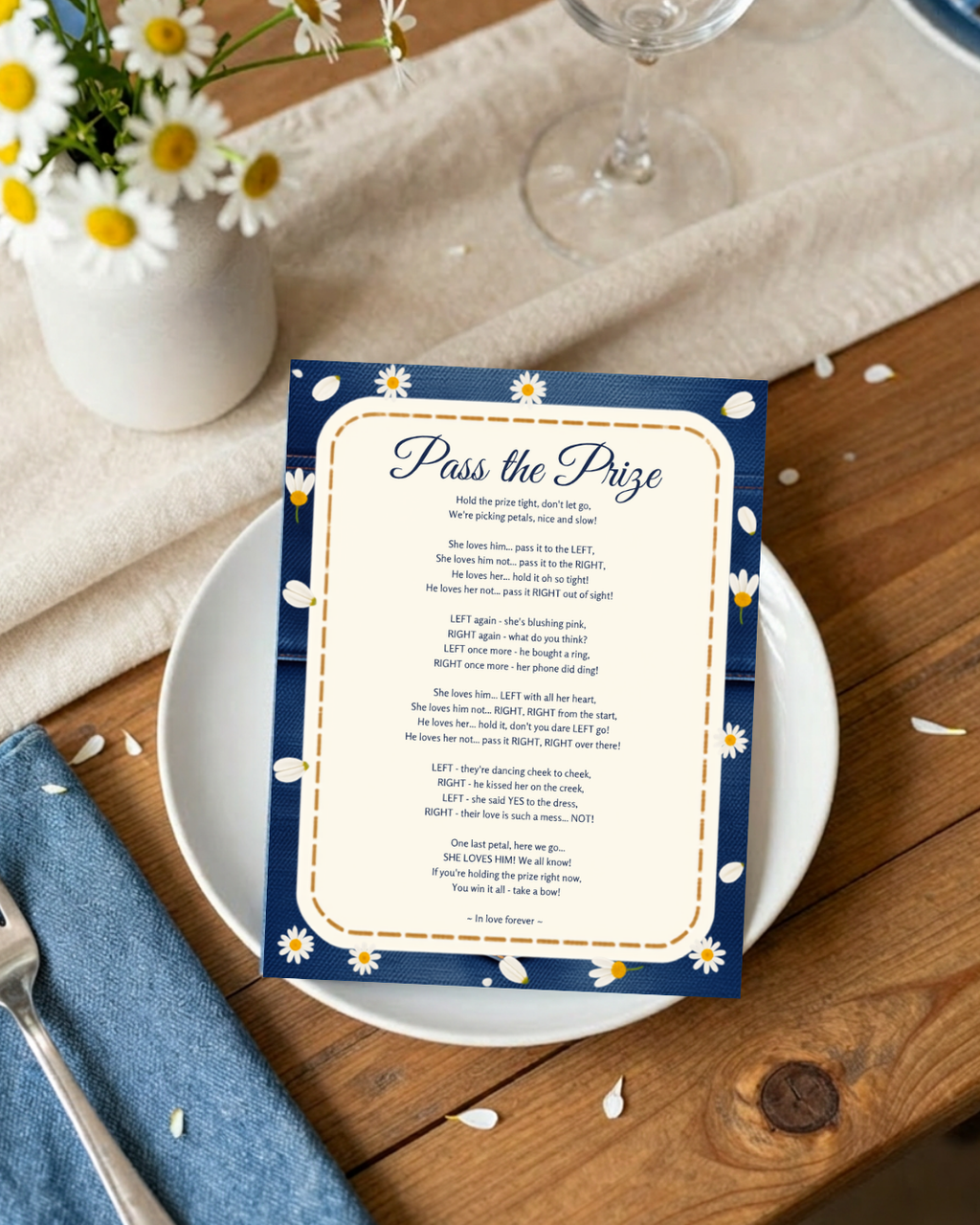 Denim & Daisy Bridal Shower Template Bundle | Editable Canva Printable Kit